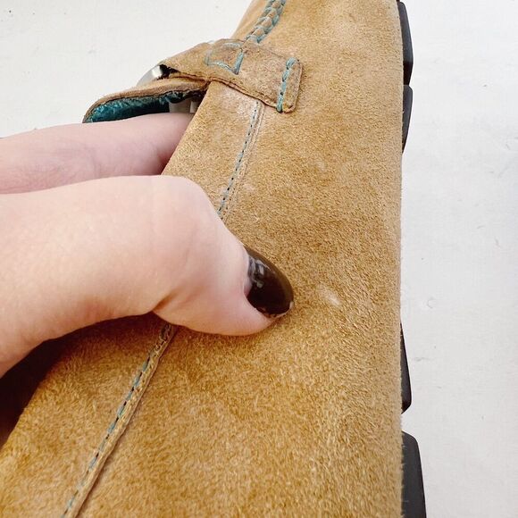 Donald J Pliner Men's Dacio Driver Tan Suede Horsebit Loafers Blue Size 10 - Picture 6 of 9